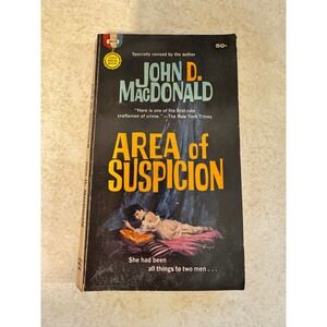 Area of Suspicion John D MacDonald Vintage Paperback Gold Medal Book 1961 d1528